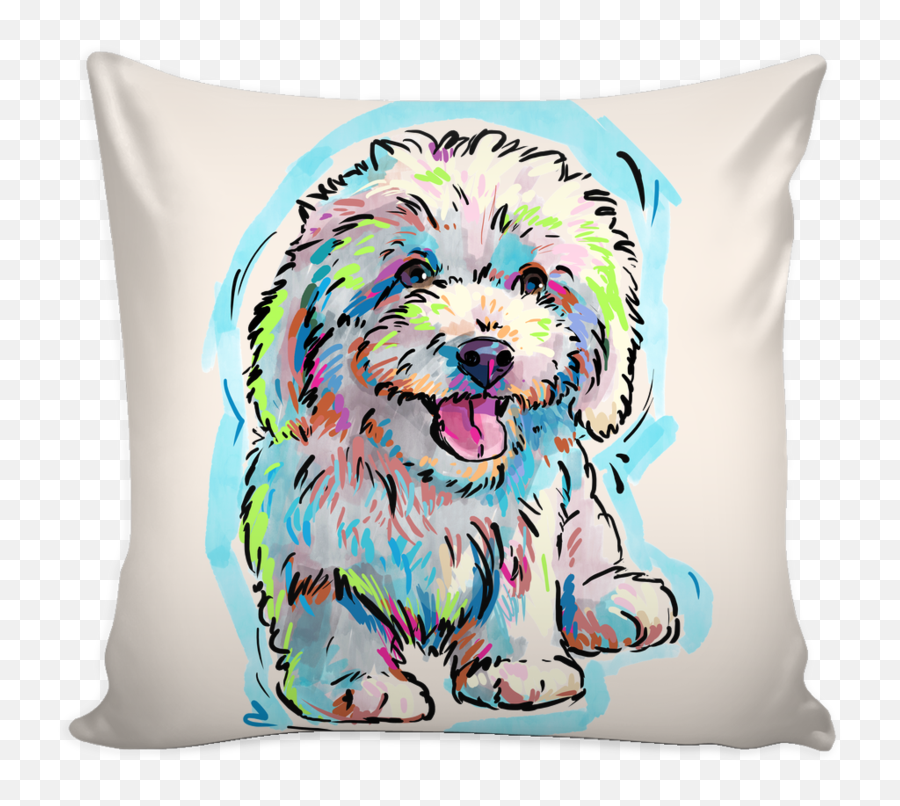 Bichon Frise Pillow Cover - Saitama One Punch Man Oppai Ivysaur Png,Saitama Transparent