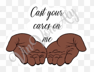 Godu0027s Extended Hand Script Icon Die Cuts - Sharing png