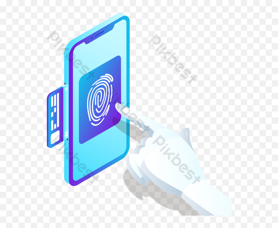 Set Fingerprint Also Credit Card Vector Png Images Ai Free - Technology Applications,Fingerprint Icon Vector