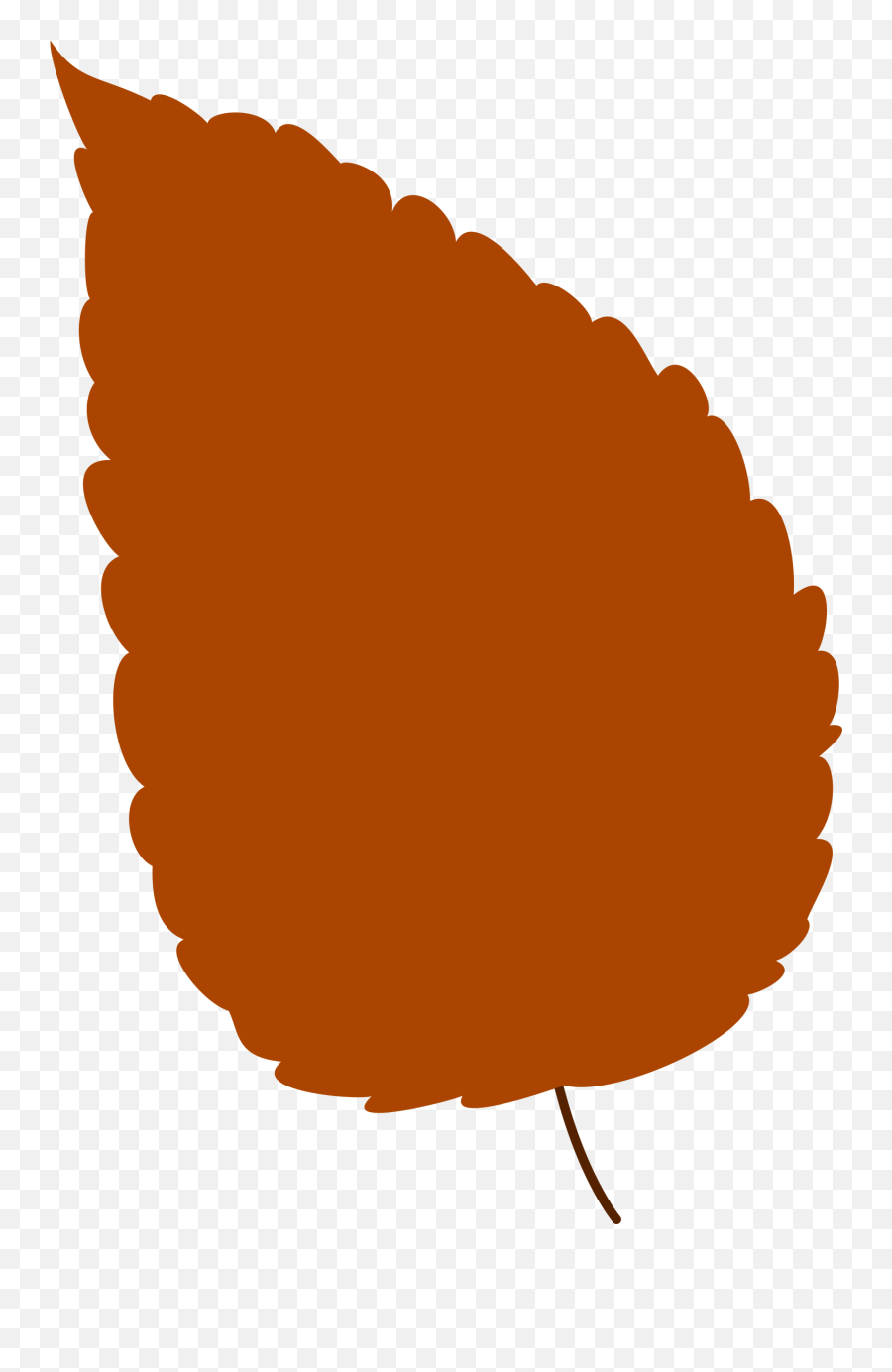 Brown Autumn Leaf Clipart Image - Vertical Png,Autumn Leaf Icon