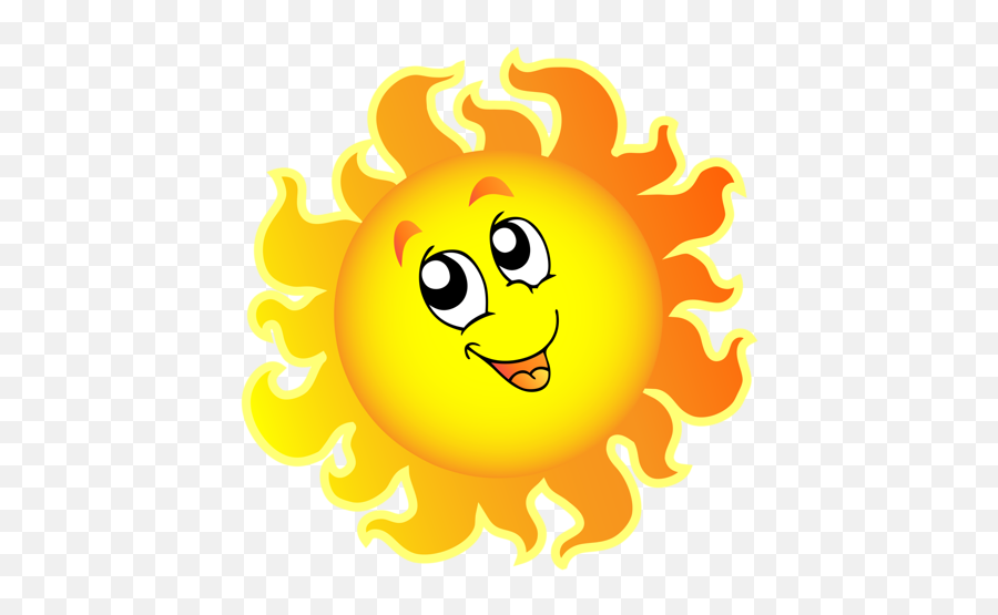 Download Hd Tubes Soleil Sun Clip Art Emoji - Cartoon Sun And Clouds Png,Cloud Emoji Png