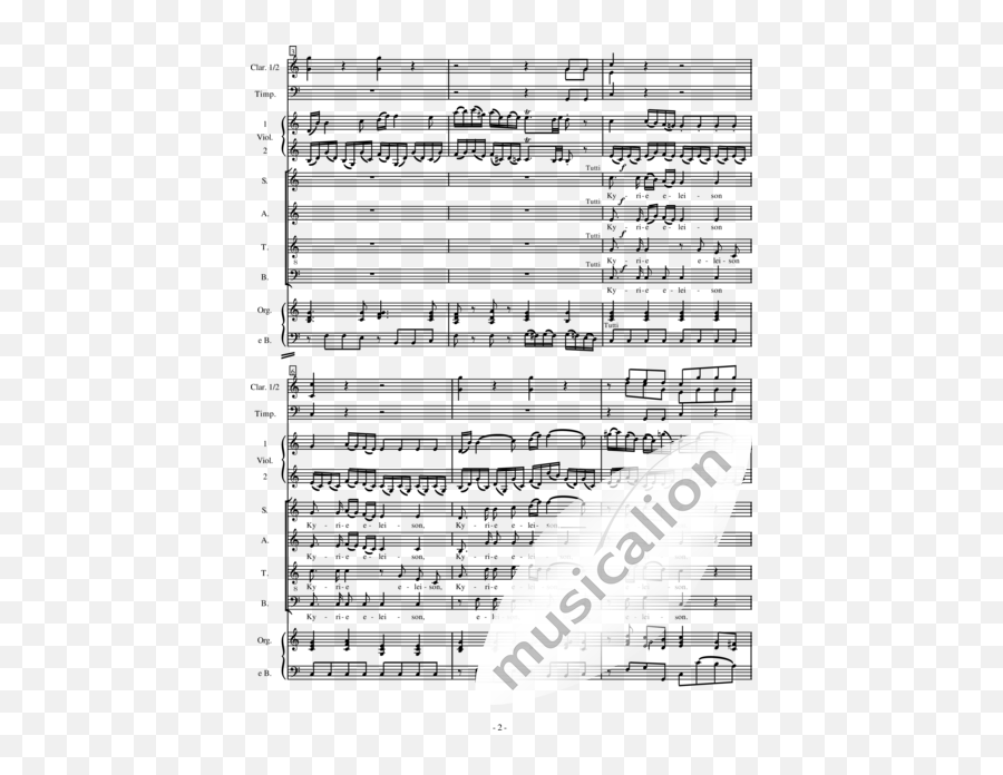 Missa Mass In C Major Kyrie Kv 259 1 - Wolfgang Png,Kyrie Png