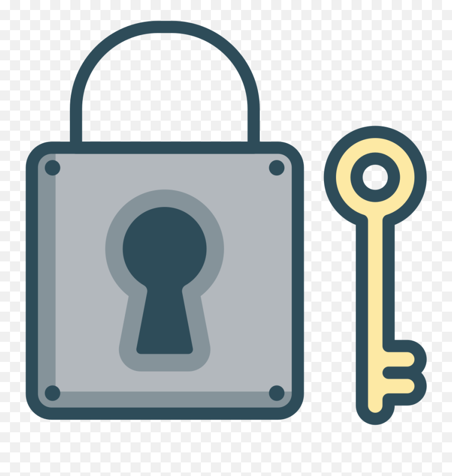 Key Lock Icon Office Iconset Vexels - Chave E Fechadura Png,Lock Png