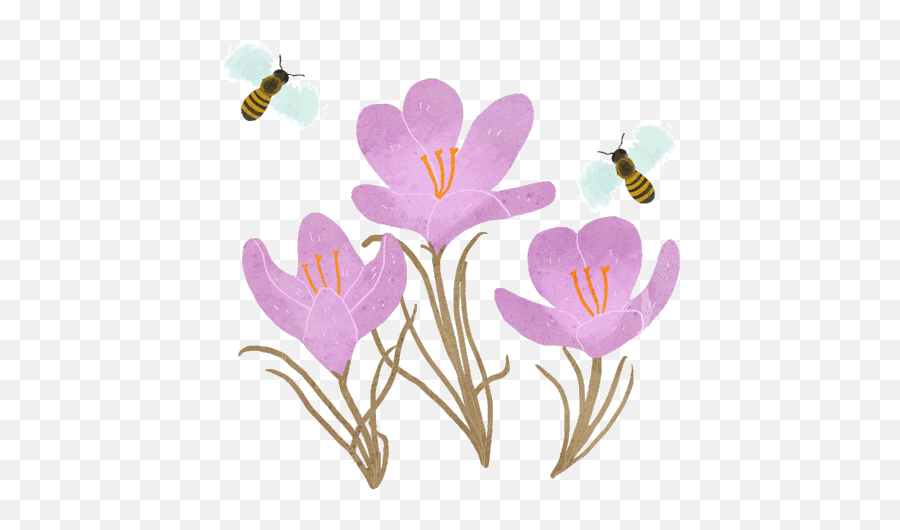 Various Illustrations 2019 - Flower Transparent Bee Gif Png,Transparent Fog Gif