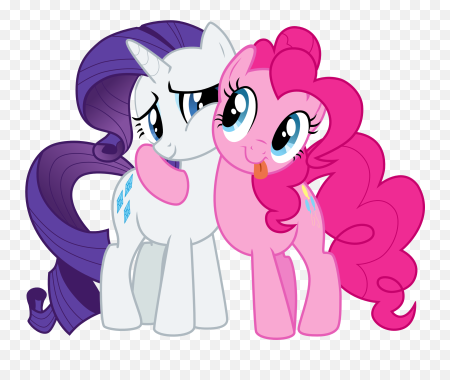 Download Two Are Best Ponies - My Little Pony Rarity And Pinky My Little Pony Png,Rarity Png