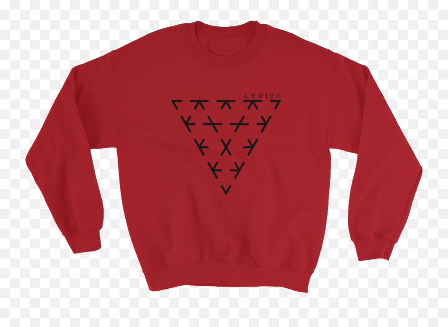 Triangle Crewneck Sweater - Great Artist Steal Shirt Png,Red Triangle Logo