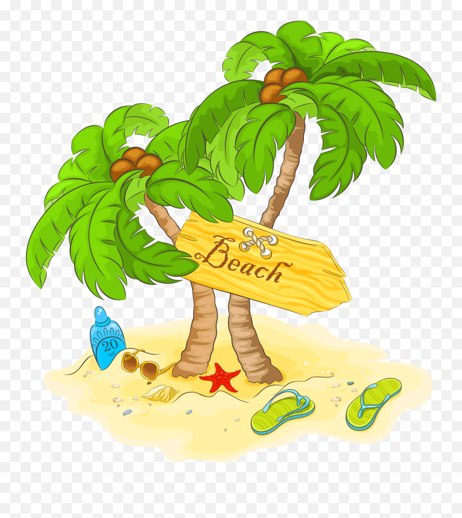 Tree Clipart Clear Background - Transparent Background Palm Tree Clip Art Png,Tree Clipart Transparent Background