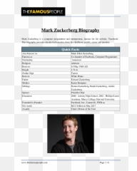 Pdf Mark Zuckerberg Biography Dhruv Rockzz - Academiaedu Screenshot Png,Mark Zuckerberg Face Png