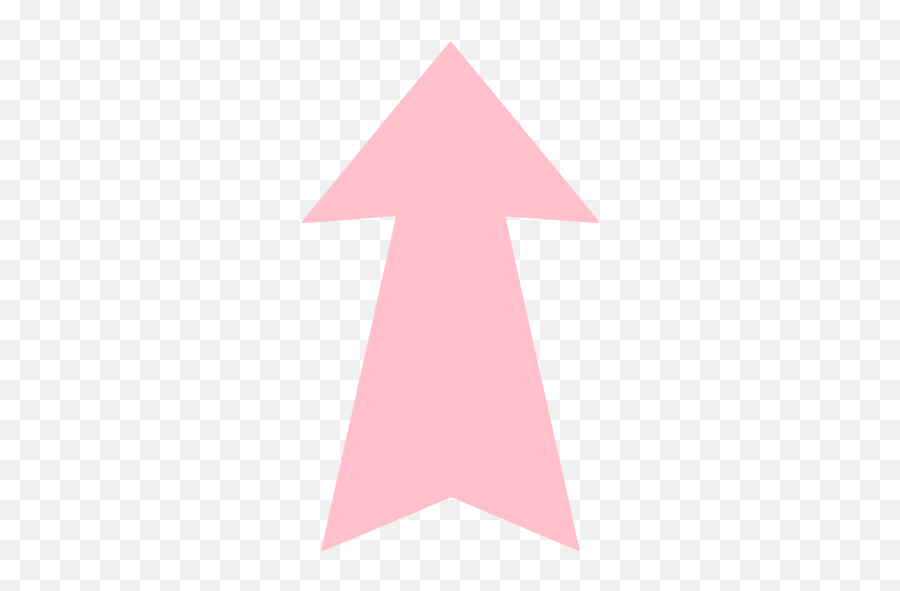 Pink Arrow Up 4 Icon - Free Pink Arrow Icons Triangle Png,Pink Arrow Png