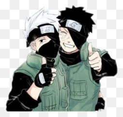 Kakashi Obito - Sticker By Odeth Manzo Cute Kakashi And Obito Png,Obito Png