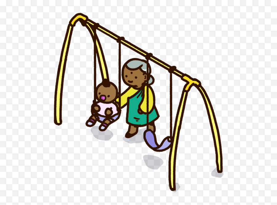 Download Swing Grandma And Kid - Child Full Size Png Image Clip Art,Grandma Png