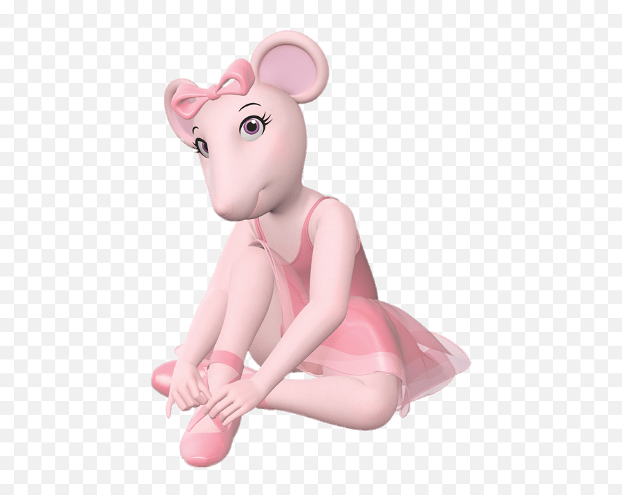 Angelina Lacing Up Her Ballet Shoes Transparent Png - Stickpng Png Angelina Ballerina,Cartoon Shoes Png