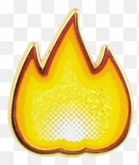 Download Fire Emoji Pin - Clip Art png