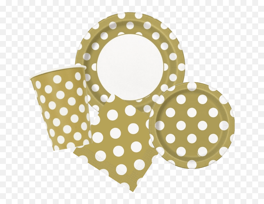 8 50th Anniversary Gold Dots - Plate Png,Gold Dots Png