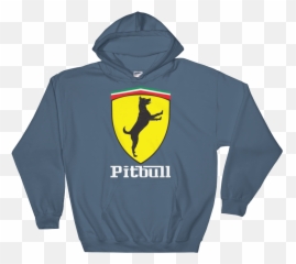 Ferrari Pitbull Pullover Hoodie Multiple Colors U2014 Pits - Hoodie Png,Pitbull Png