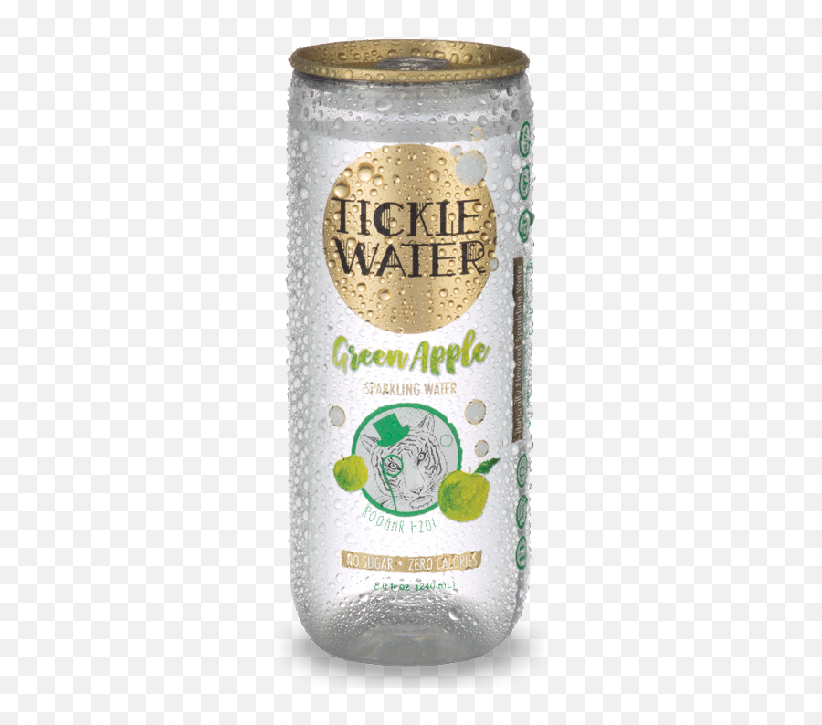 Tickle Water Sparkling Green Apple - Bottle Png,Snapple Png