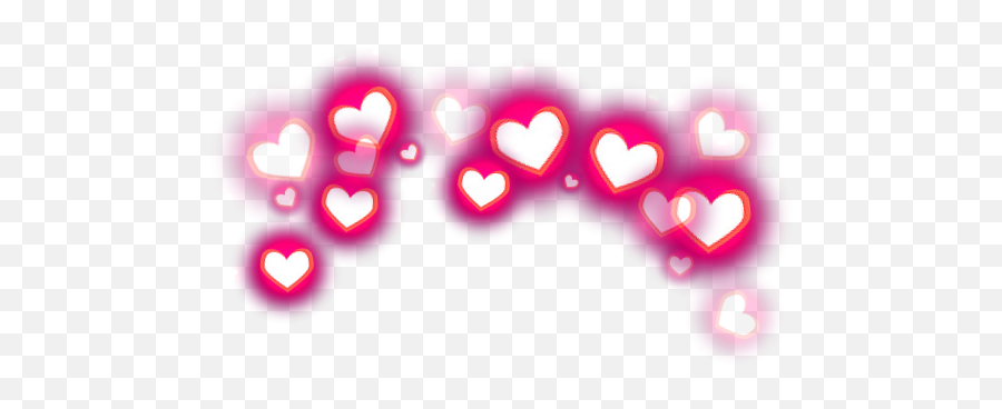 Love Heart Crown Neon Sticker - Editing Picsart Png Download,Neon Heart Png