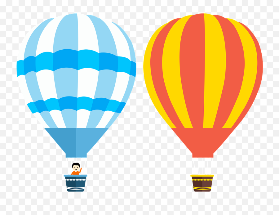 Two Air Balloon Clipart Png Transparent Background Free - Hot Air Balloon Png Clipart,Balloon Clipart Png
