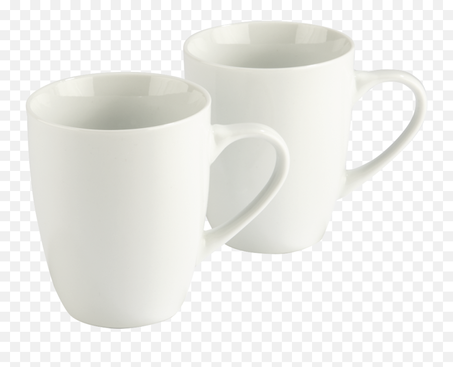 00111214 Xavax Vacant Mug Set 2 Pcs White Xavaxeu - Cup Png,Tea Cup Transparent Background