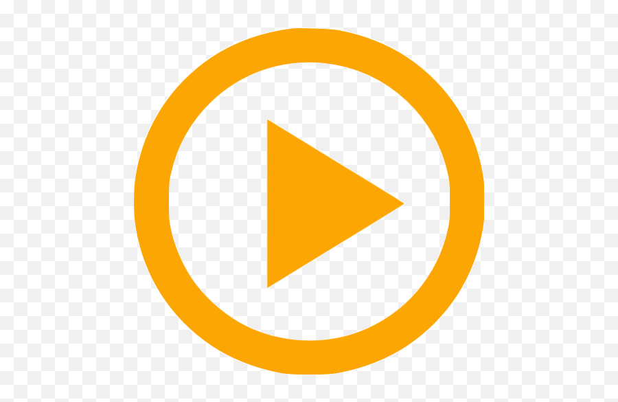 Orange Video Play 3 Icon - Free Orange Video Icons Orange Play Video Icon Png,Video Icon Transparent