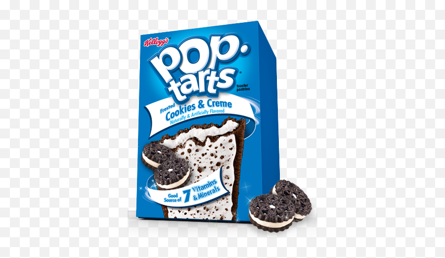 Kelloggs Poptarts Cookie U0026 Cream - Cookies And Cream Pop Tart Png,Cookies And Cream Png