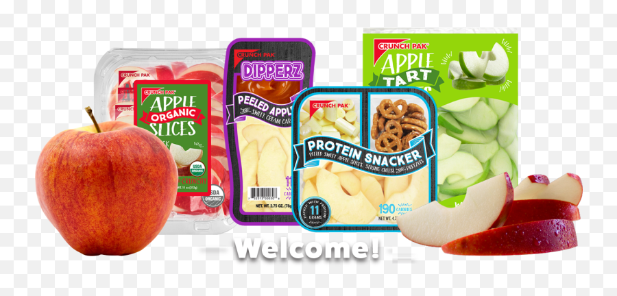 Crunch Pak Americau0027s 1 Sliced Apple Packs And Snacks - Apple Snack Packs Png,Apples Transparent Background