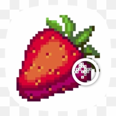 Food Color By Number Pixel Art Adult Coloring To Recolor 8bit Books And Sandbox Pages For Kids Drawing Apps - Easy Strawberry Art png