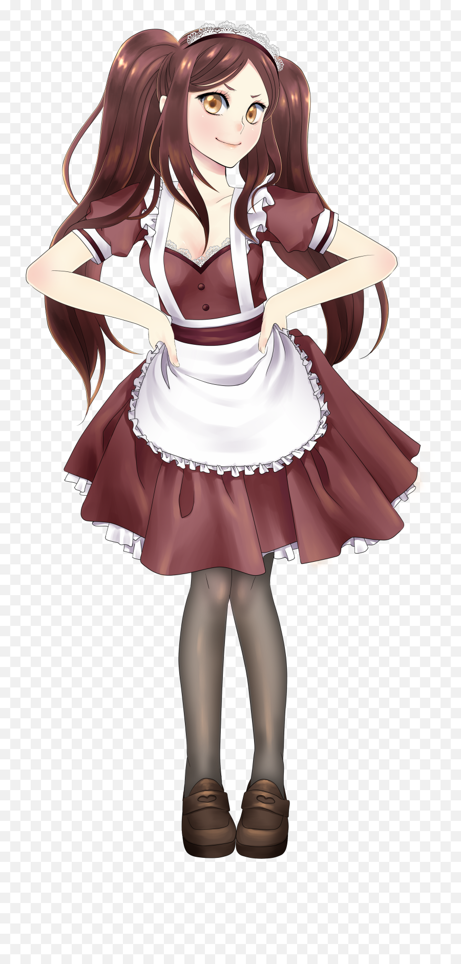 Asuka - The Anime And Japanexpo In Düsseldorf Anime Girl Maid Brown Hair Png,Asuka Transparent