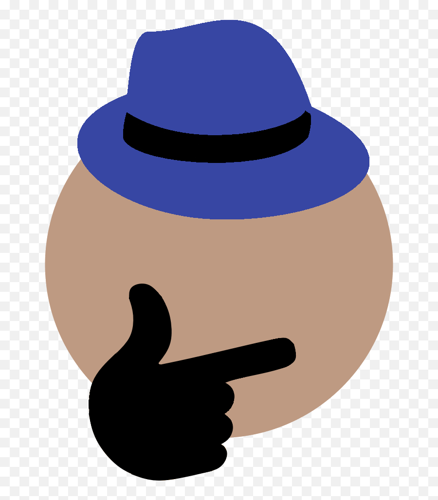 Questioning Thinking Face Emoji Know Your Meme - Fedora Hat Emoji Png,Thinking Face Emoji Transparent