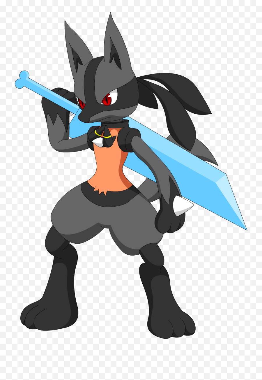 Pokemon - Lucario With Buster Sword 1117x1569 Png Imágenes De Lucario ...