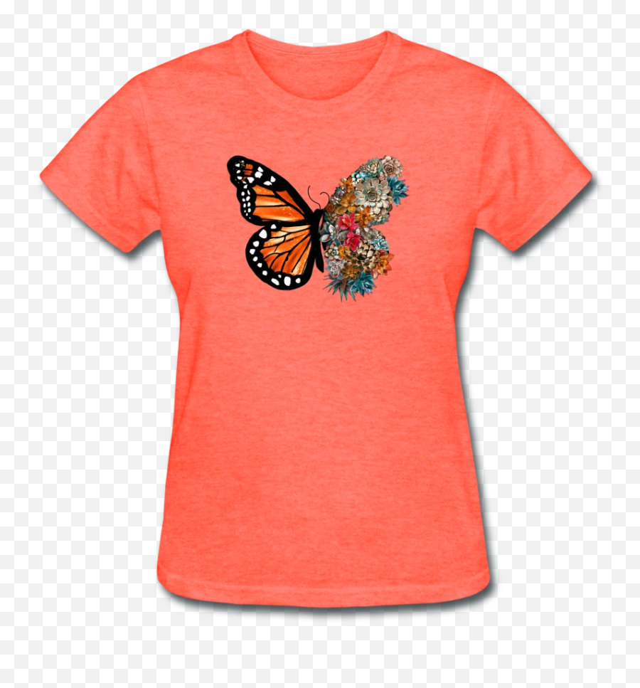 Vintage Monarch Butterfly Nature - Short Sleeve Png,Monarch Butterfly Icon