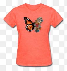 Vintage Monarch Butterfly Nature - Short Sleeve png