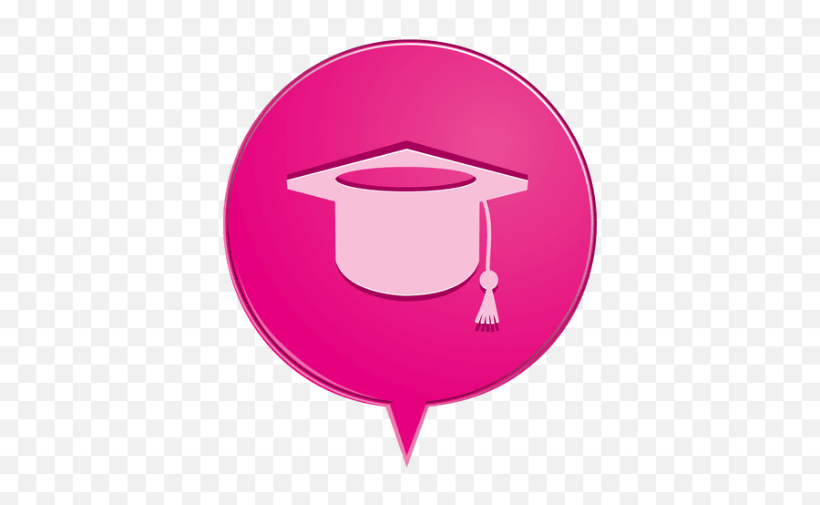 Graduate Hat Bubble Icon - Square Academic Cap Png,Graduate Icon Vector