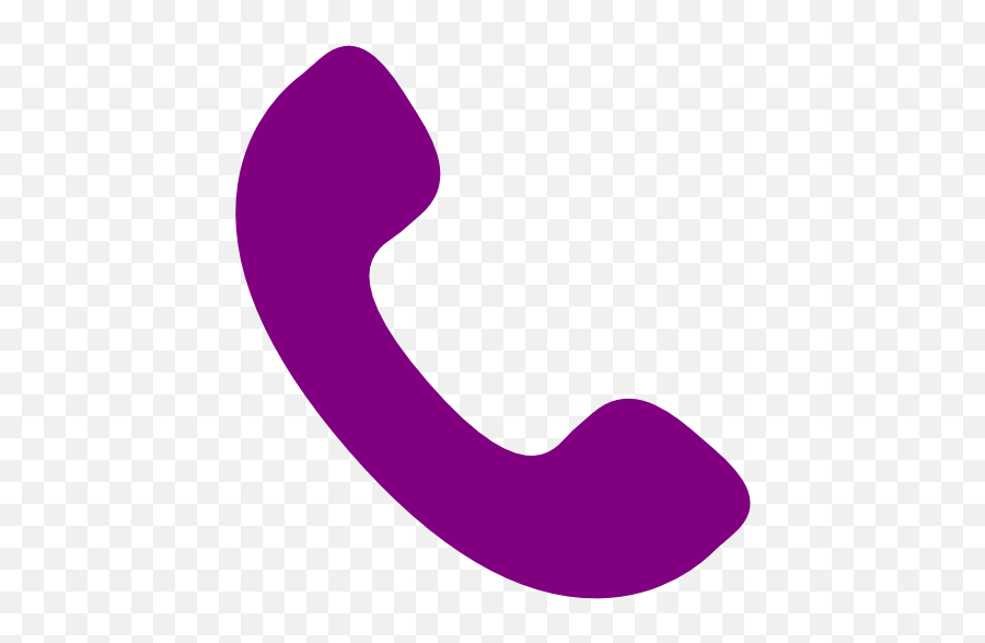 Purple Clipart Telephone - Phone Icon Png Purple 512x512 Png Telefono Logo Black,Phone Icon'