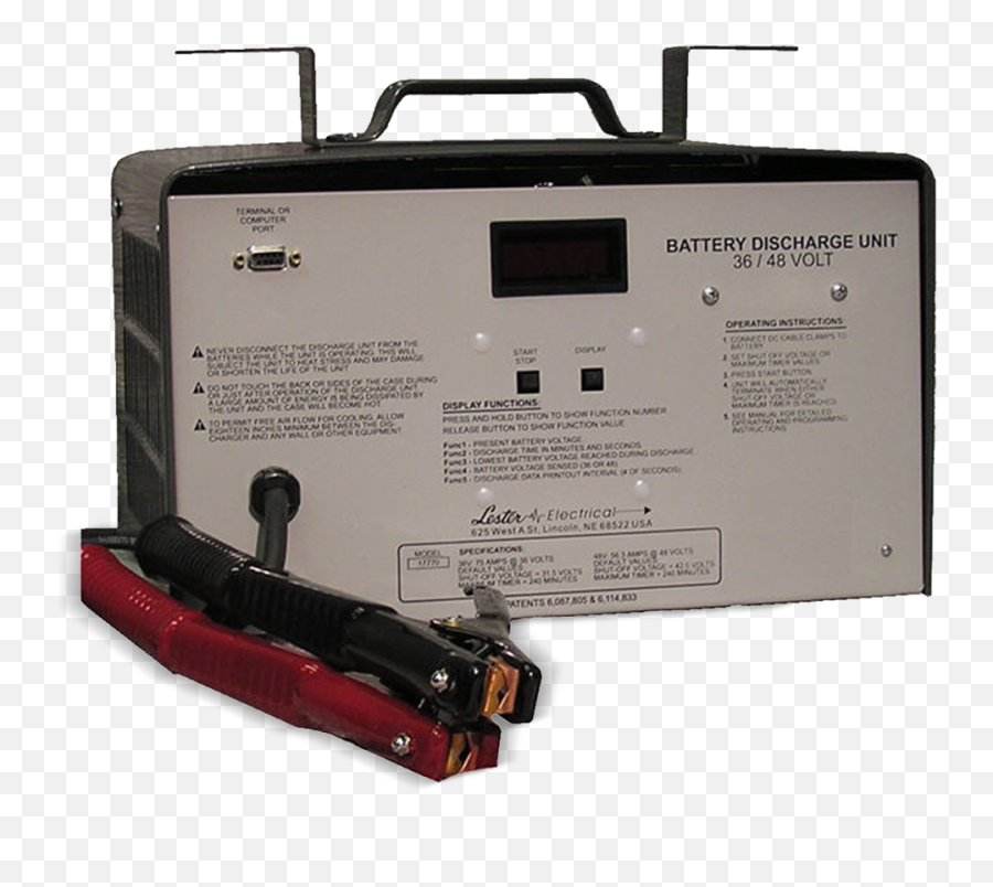 Battery Dischargertester - Lester Electrical Battery Discharge Unit 36 48v Png,Battery Discharge Icon