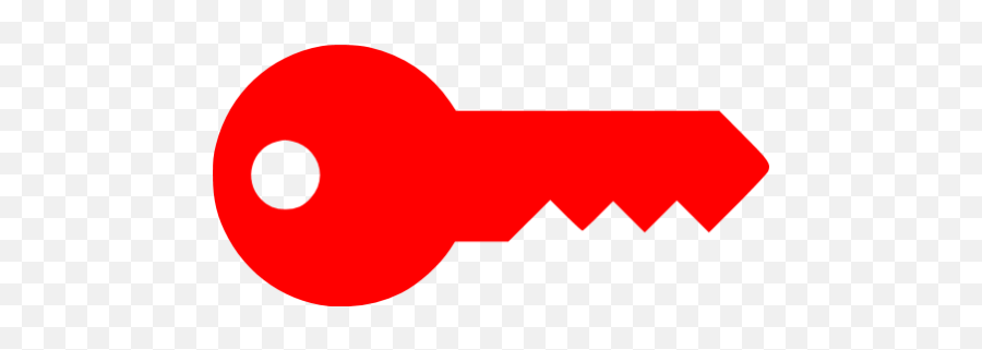 Red Key Icon - Dot Png,Key Icon Transparent Background