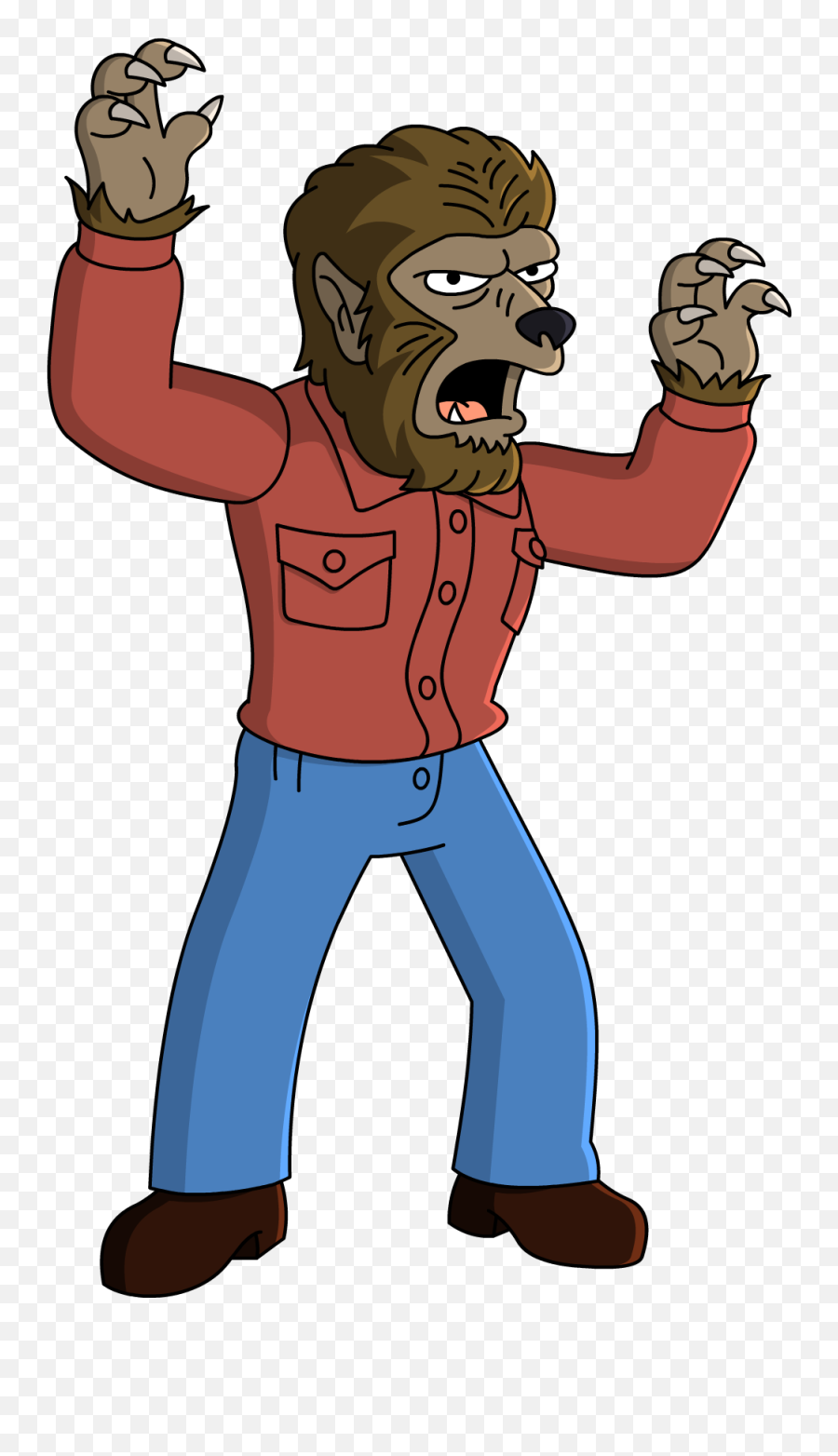 Howl Hill U0026 Werewolf - Werewolf Clipart Full Size Clipart Simpsons Tapped Out Werwolf Png,Howl Icon