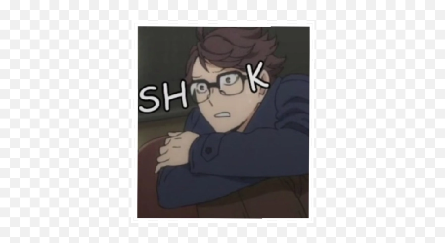 Anime Memes By Ezad Lmao - Sticker Maker For Whatsapp Fictional Character Png,Oikawa Icon