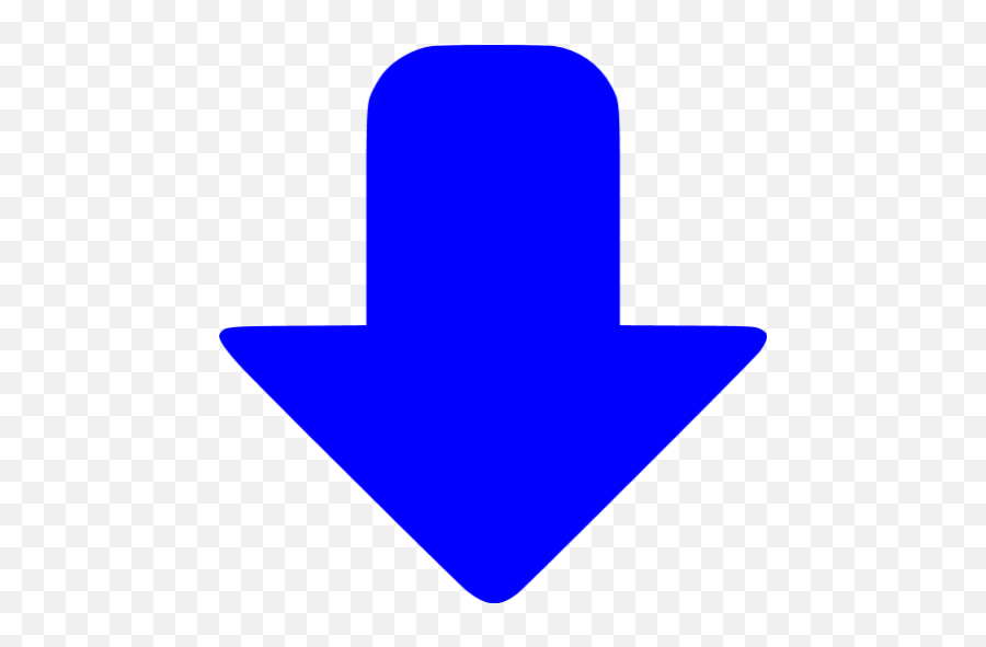 Blue Down Icon - Free Blue Arrow Icons Down Blue Arrow Icon Png,Down Arrow Icon
