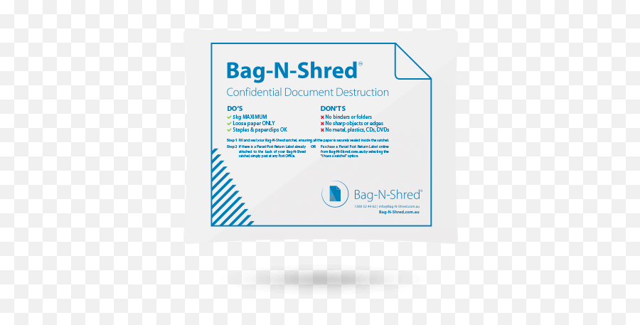 Paper Shredding Bags Delivered By Australia Post - How It Works Dot Png,Shred Icon