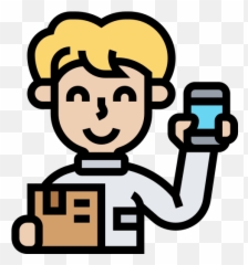 Delivery Man Postman Mailman Service Free Icon Of - Psicologo Png