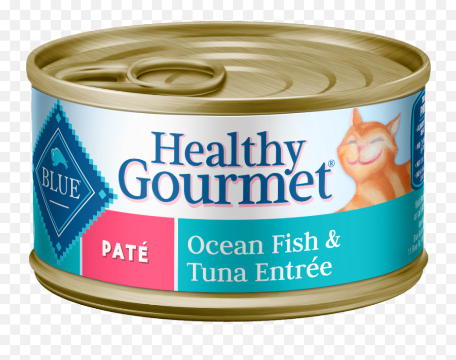 Blue Buffalo Healthy Gourmet Adult Ocean Fish U0026 Tuna Entree Canned Cat Food Petflow - Blue Buffalo Cat Food Indoor Chicken Png,Ocean Fish Png