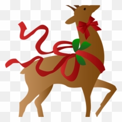 Christmas Reindeer Clipart Free - Transparent Reindeer Christmas Clipart Png,Reindeer Clipart Png