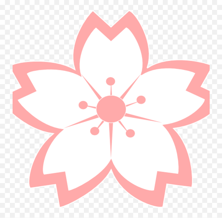 Cherry Blossom Vector Japanese Party Flower Clipart - Sakura Flower Clipart Png,Cherry Blossom Icon