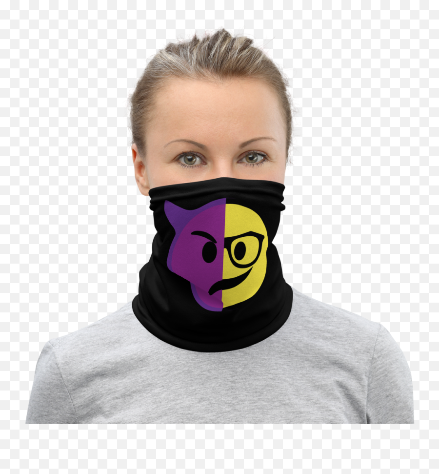 Dumojis Wkedsmht Neck Gaiter - Black Paisley Gaiter Mask Png,Analog Icon Neck Gaiter