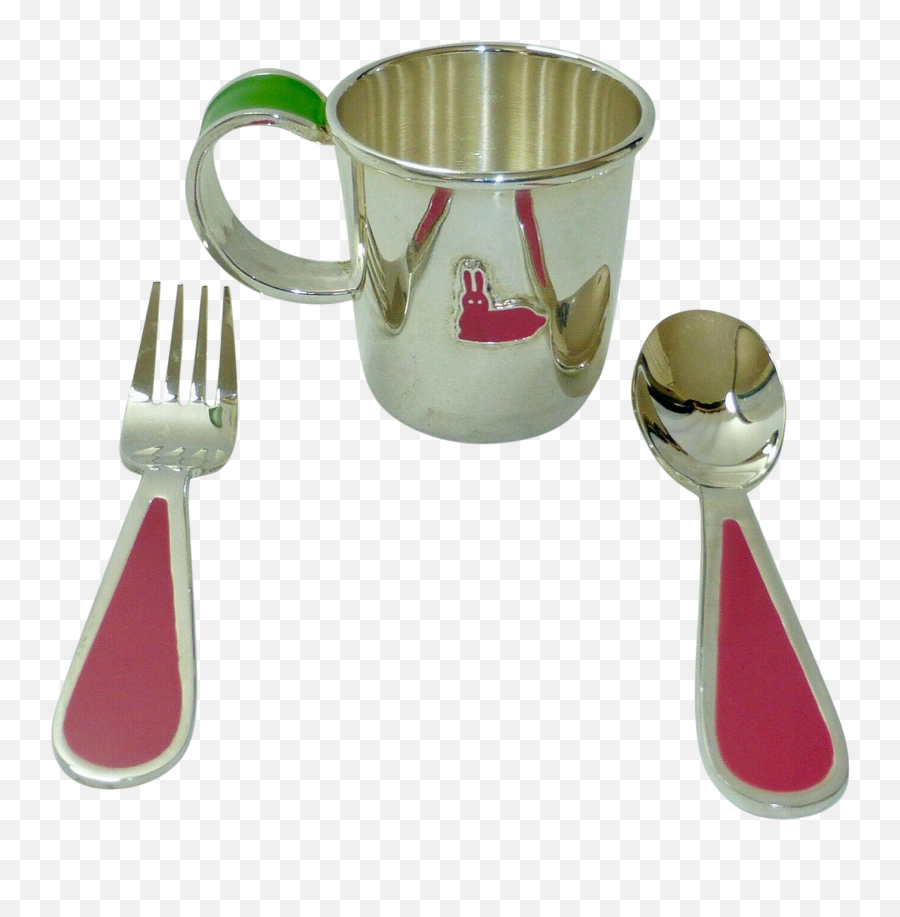 Kate Spade New York Pippin Park By Lenox Silver Plate Baby Girl Feeding Set - 3 Pieces Mug Png,Kate Spade Icon