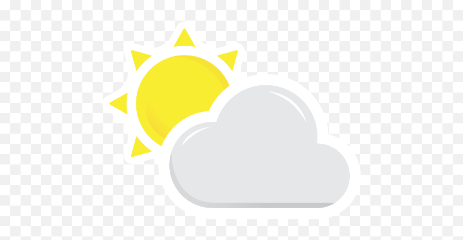 Weather Cloudy Sun Cloud Free Icon - Iconiconscom Language Png,Sun Cloud Icon