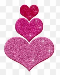 Free Digital Heart Png Download Clip Art - Glitter Pink Heart Clipart,Facebook Heart Png