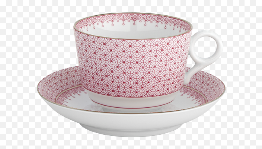 Pink Lace Tea Cup U0026 Saucer - Coffee Cup Png,Tea Cup Transparent