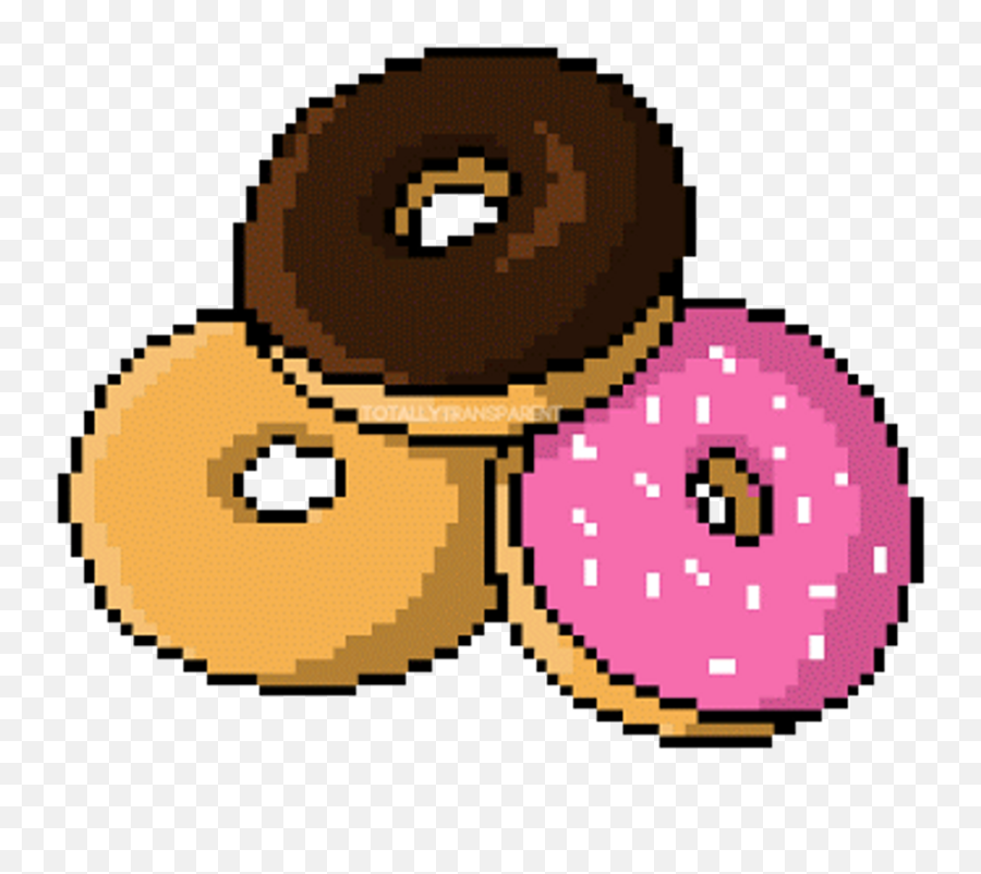 Transparent Pixel Art Sticker Donuts My Pixels Food - Planet Pixel Art Png,Donuts Transparent